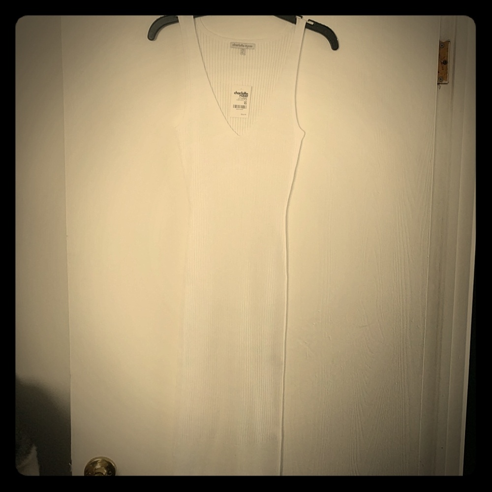 White knit Charlotte Russe dress